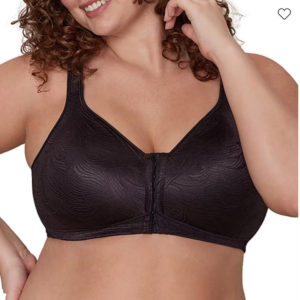 Playtex 18 Hour Posture Boost Front Close Wireless Bra E525 Black